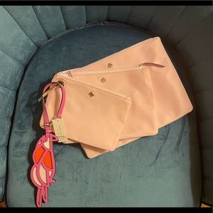 NWT Kate Spade pink clutches